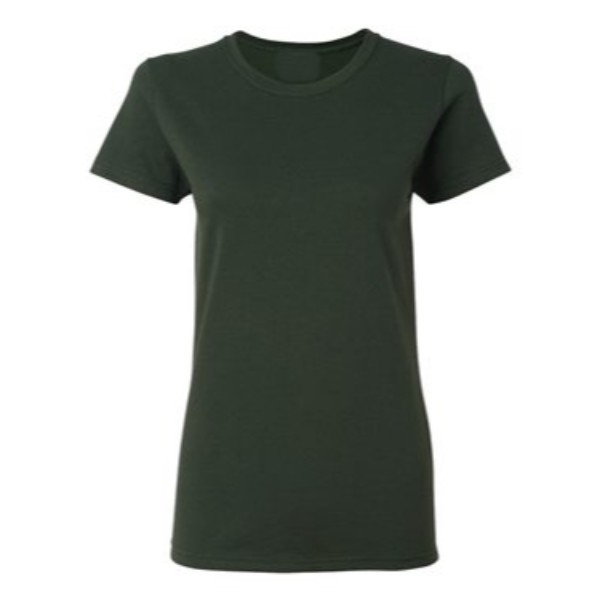 14 forest green plain blank women t shirt front